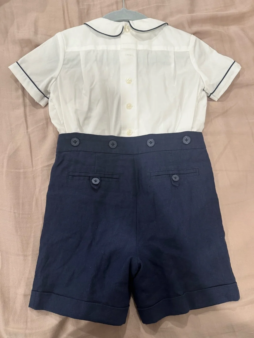 Ralph Lauren White with Navy sailor set